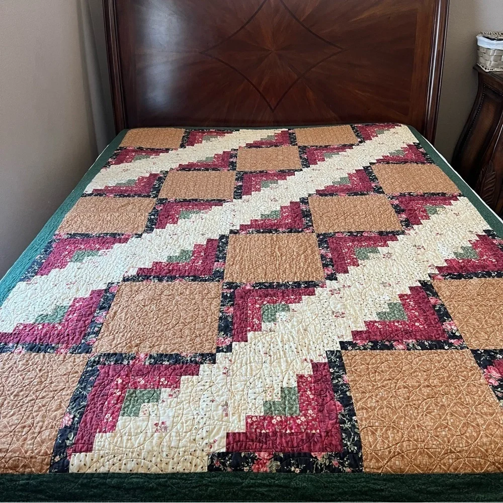58”x80” Handmade Patchwork Cotton Quilt